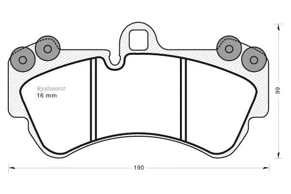 Brake Pad Set, disc brake (779)