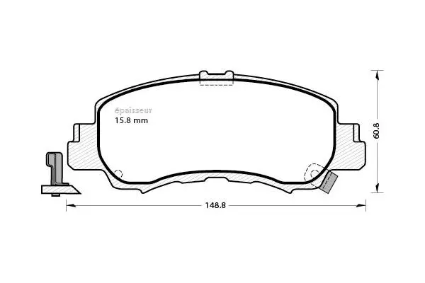 Brake Pad Set, disc brake (1331)