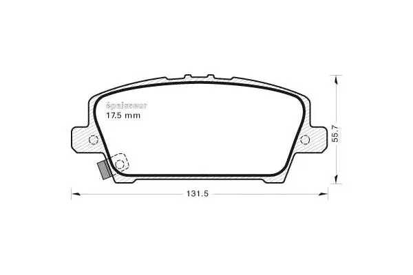 Brake Pad Set, disc brake (869)