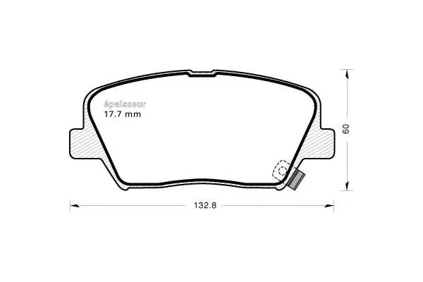 Brake Pad Set, disc brake (1145)