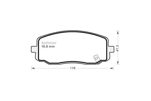 Brake Pad Set, disc brake (747)