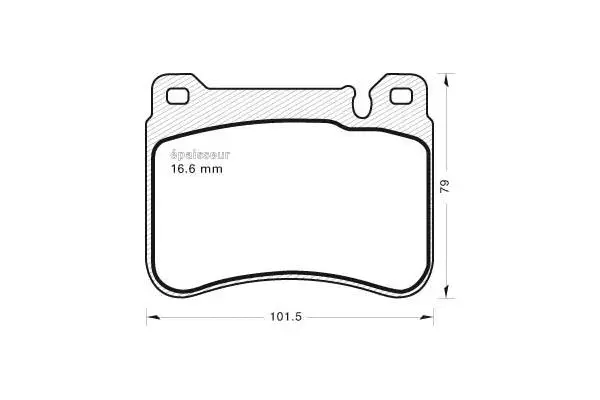 Brake Pad Set, disc brake (853)