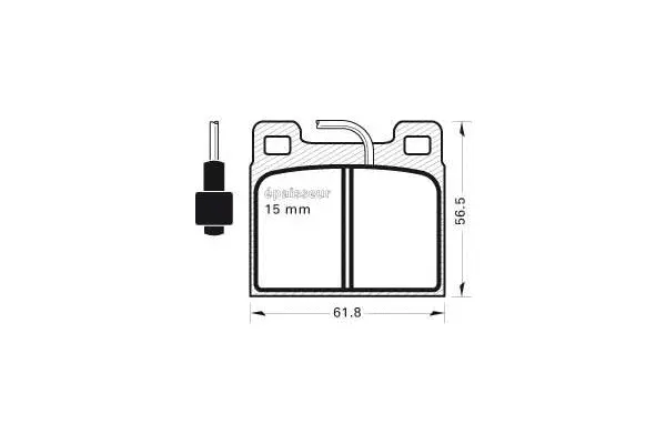 Brake Pad Set, disc brake (116)