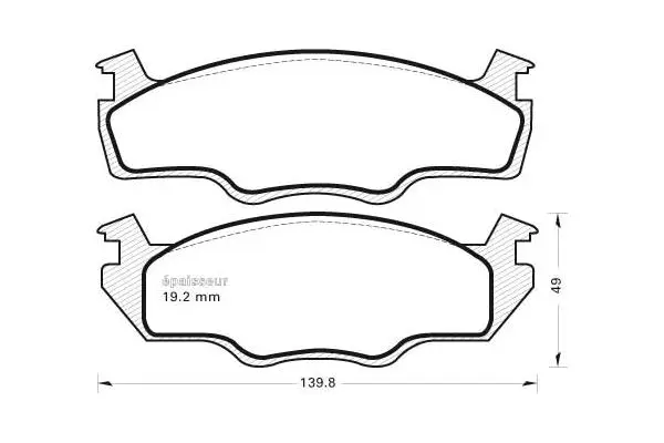 Brake Pad Set, disc brake (154)