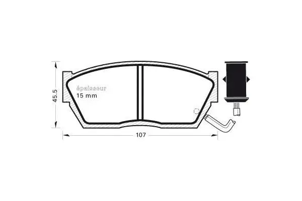 Brake Pad Set, disc brake (251)