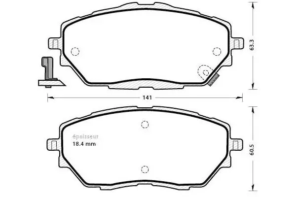 Brake Pad Set, disc brake (1297)