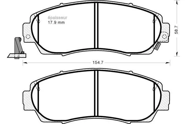 Brake Pad Set, disc brake (1264)