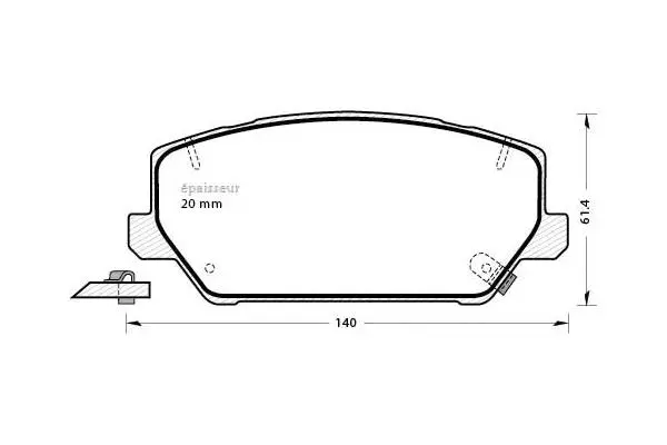 Brake Pad Set, disc brake (1315)