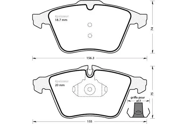 Brake Pad Set, disc brake (1353)