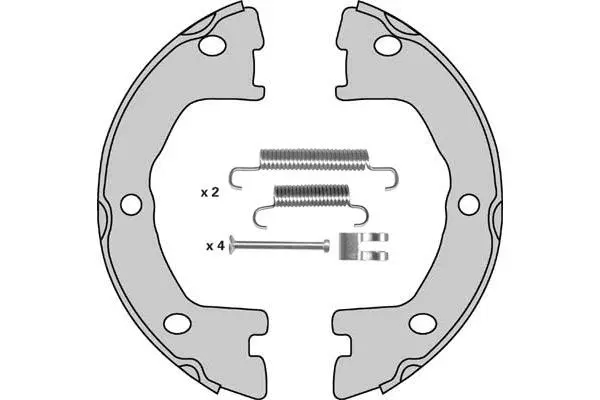 Brake Shoe Set, parking brake (M940R)
