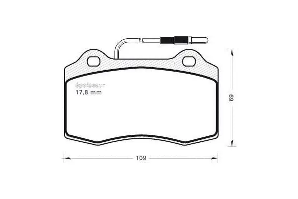 Brake Pad Set, disc brake (527)