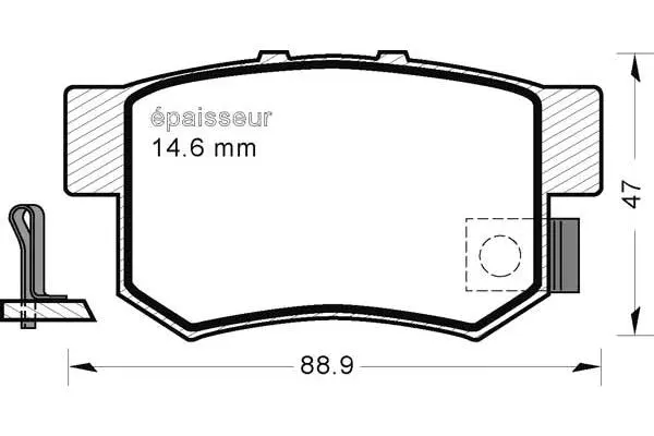 Brake Pad Set, disc brake (1259)