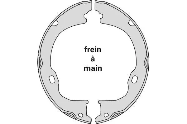 Brake Shoe Set, parking brake (M896)