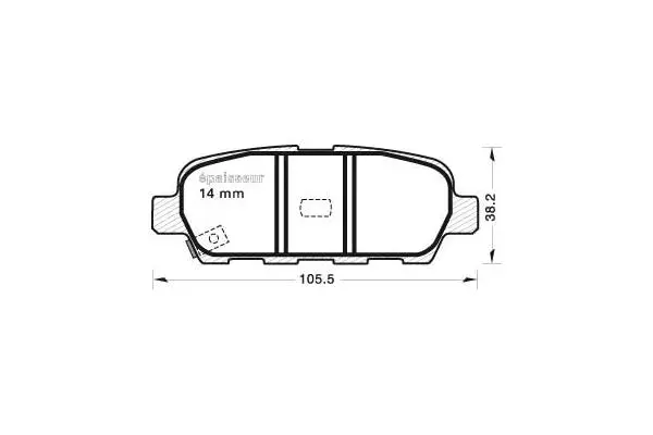 Brake Pad Set, disc brake (678)