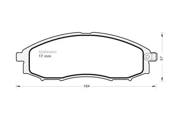 Brake Pad Set, disc brake (808)