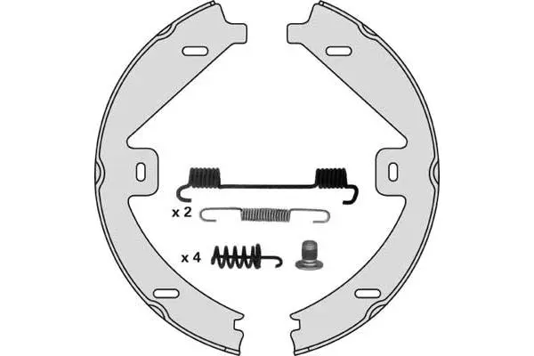 Brake Shoe Set, parking brake (M889R)