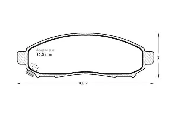 Brake Pad Set, disc brake (1118)
