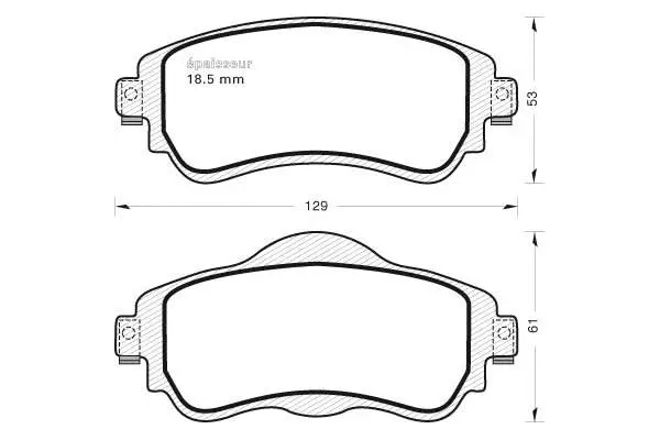 Brake Pad Set, disc brake (1071)