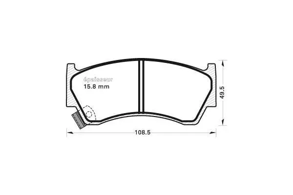 Brake Pad Set, disc brake (604)