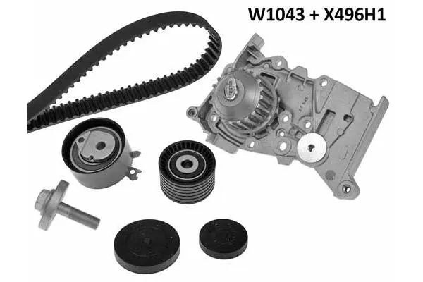 Water Pump & Timing Belt Kit (1043K1)