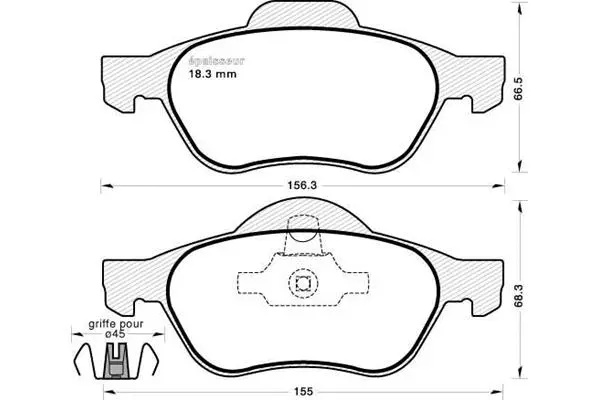 Brake Pad Set, disc brake (902)