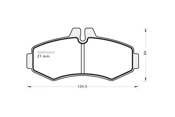 Brake Pad Set, disc brake (518)