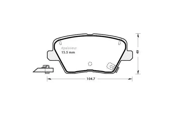 Brake Pad Set, disc brake (1308)