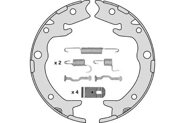 Brake Shoe Set, parking brake (M867R)