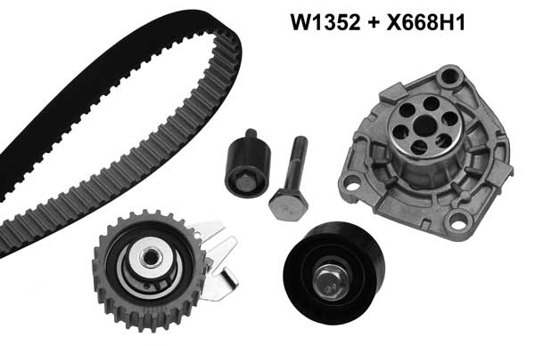 Water Pump & Timing Belt Kit (1352K5)