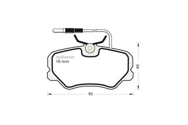 Brake Pad Set, disc brake (333)