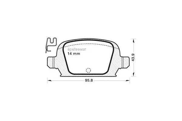 Brake Pad Set, disc brake (667)