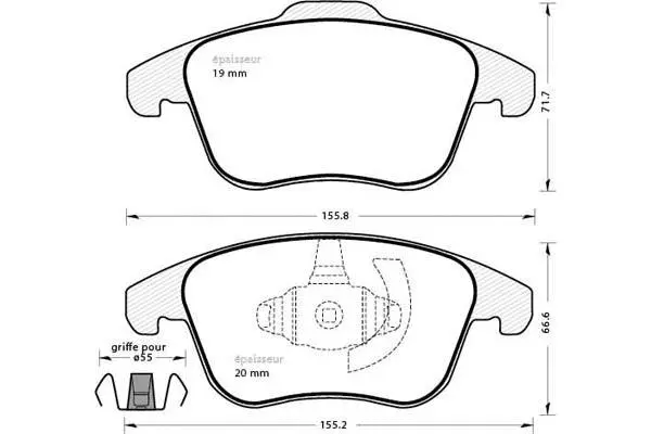 Brake Pad Set, disc brake (1280)