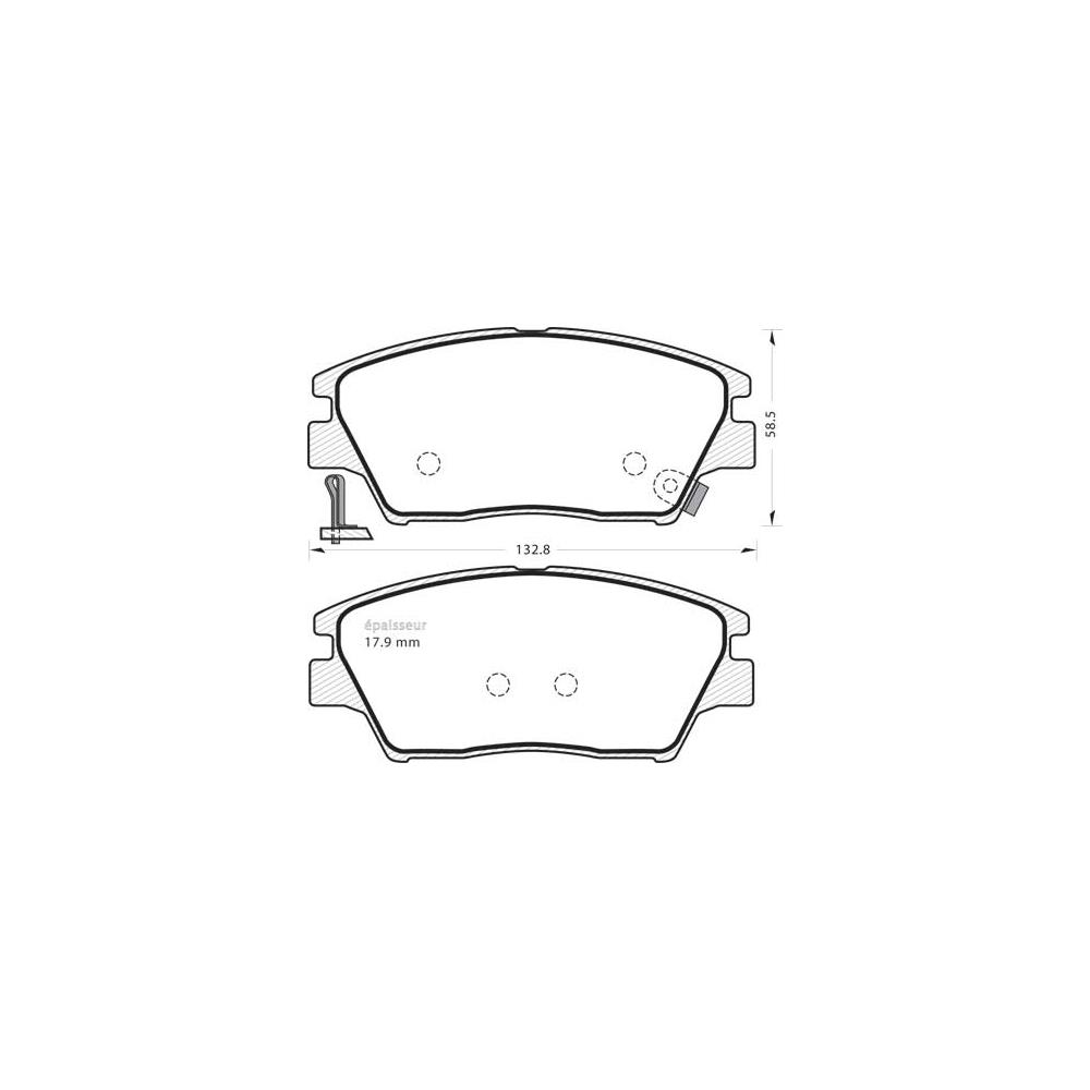 Brake Pad Set, disc brake (1405)