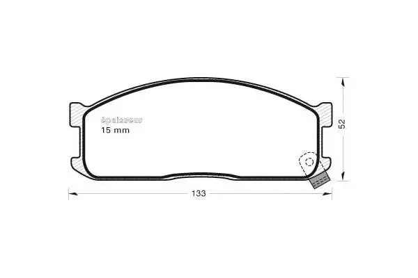 Brake Pad Set, disc brake (990)