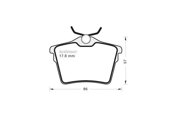 Brake Pad Set, disc brake (734)