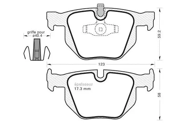 Brake Pad Set, disc brake (814)