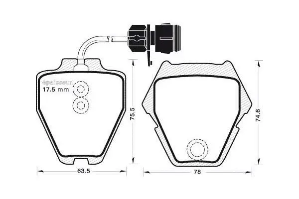 Brake Pad Set, disc brake (637)