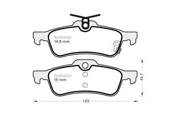 Brake Pad Set, disc brake (890)