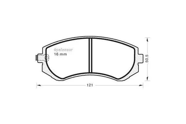 Brake Pad Set, disc brake (579)