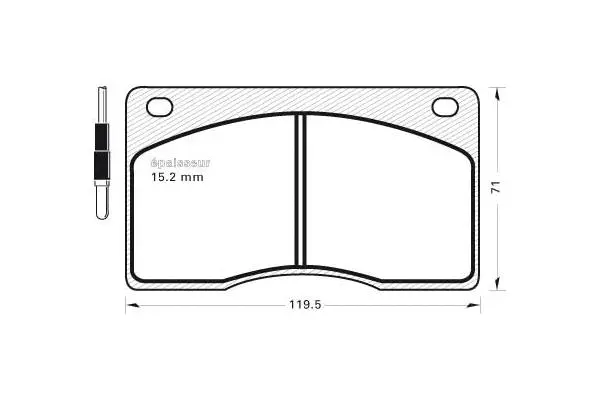 Brake Pad Set, disc brake (155)