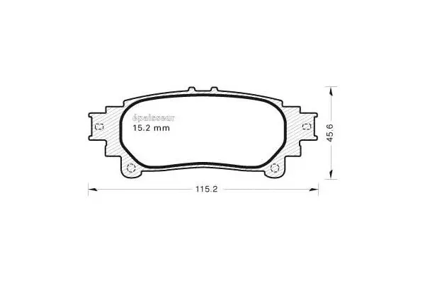 Brake Pad Set, disc brake (1048)