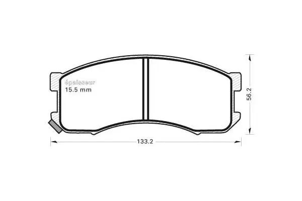 Brake Pad Set, disc brake (374)