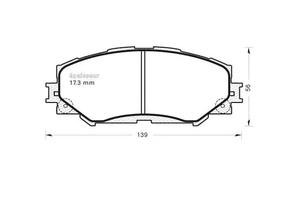 Brake Pad Set, disc brake (845)