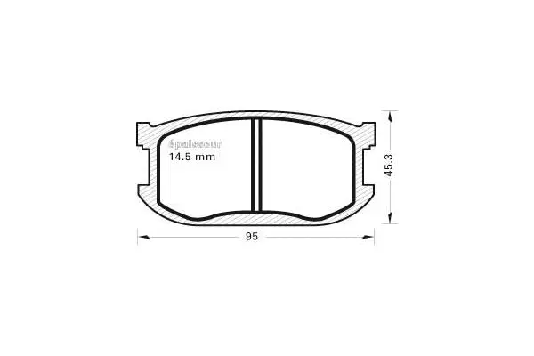 Brake Pad Set, disc brake (167)