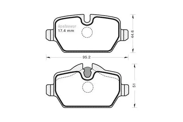 Brake Pad Set, disc brake (794)