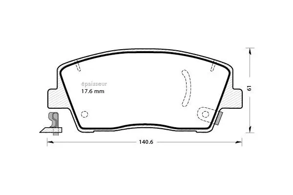 Brake Pad Set, disc brake (1356)
