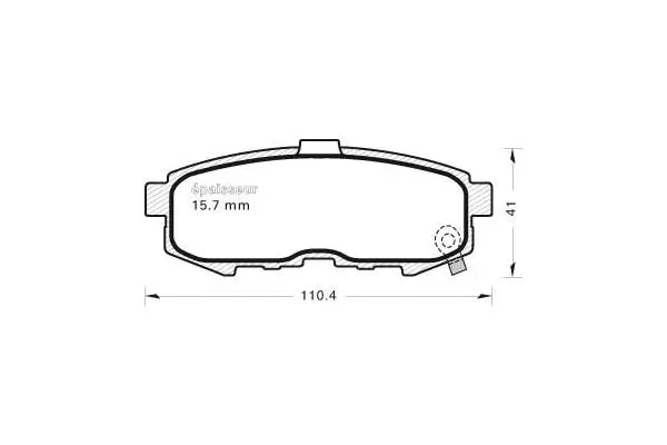 Brake Pad Set, disc brake (822)