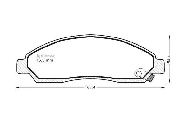 Brake Pad Set, disc brake (1018)