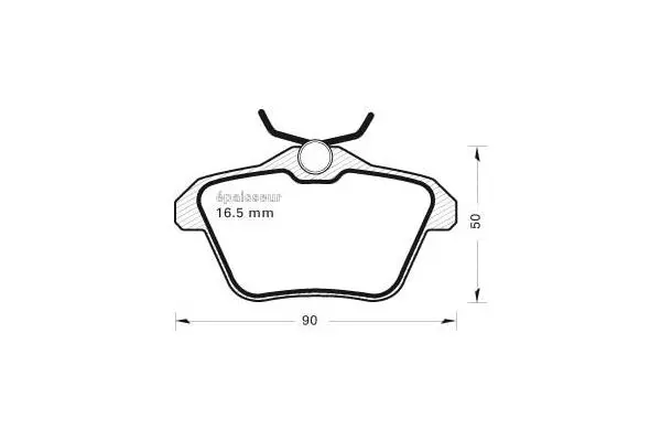 Brake Pad Set, disc brake (445)