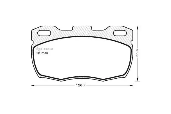 Brake Pad Set, disc brake (438)